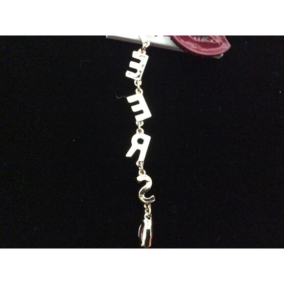 BETSEY JOHNSON RED LIPS CHEERS MISMATCH EARRINGS CELEBRATION NEW YEARS BLING - Picture 8 of 10